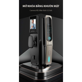 Ultralock K2 Khóa Vân Tay Hoàn Toàn Tự Động, Tính Năng Mới, Mở Khóa Bằng Khuôn Mặt 3D