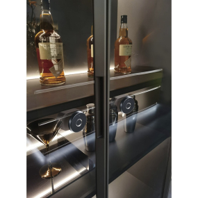 Khóa vân tay thông minh dành cho tủ kính, tủ 2 cánh, tủ kính khung nhôm Ultralock T30