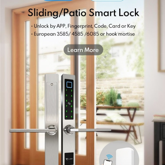 UL-1019ZM Khóa vân tay cửa nhôm xingfa app TTLOCK/Tuya wifi Chất liệu Thép Không gỉ cao cấp