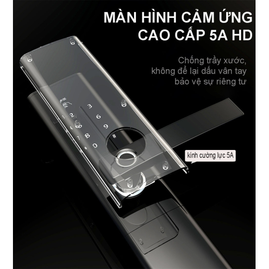 Khóa vân tay cao cấp 5 chức năng Ultralock D8
