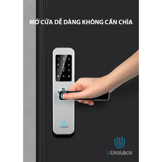 Khóa vân tay 5 chức năng, khóa thông phòng dành cho cửa nhỏ, căn hộ chung cư