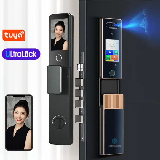 Khóa Điện Tử Ultralock K20 – Nhận Diện Khuôn Mặt 3D, Vân Tay, Tĩnh Mạch Lòng Bàn Tay, Tiếng Việt