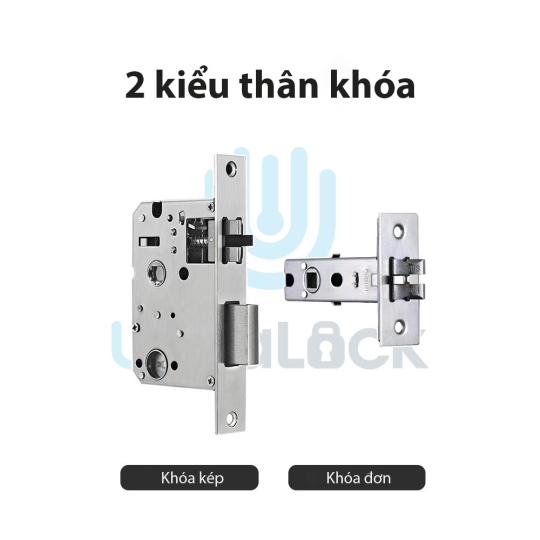 Khóa vân tay 5 chức năng, khóa thông phòng dành cho cửa nhỏ, căn hộ chung cư
