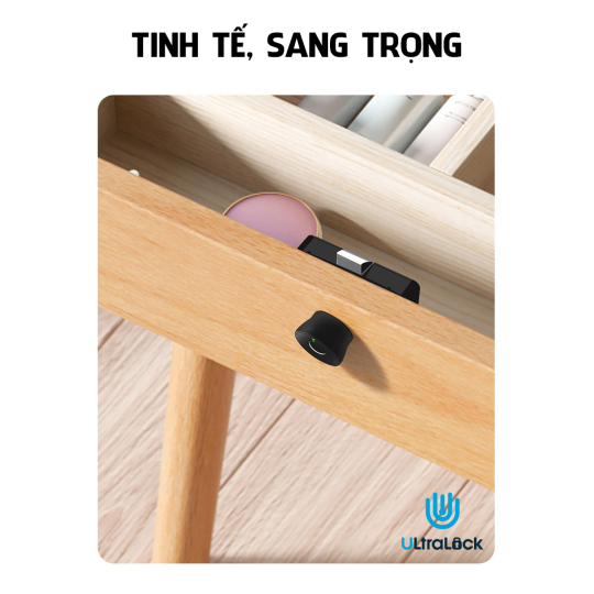 Khóa tủ vân tay phiên bản cao cấp Ultralock T_Seri Khung hợp kim, bề mặt da sang trọng