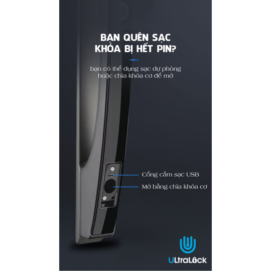 Tuya wifi Khóa vân tay hoàn toàn tự động dành cho cửa nhôm xingfa Ultralock F3
