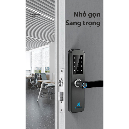 Khóa vân tay 5 chức năng, khóa thông phòng dành cho cửa nhỏ, căn hộ chung cư