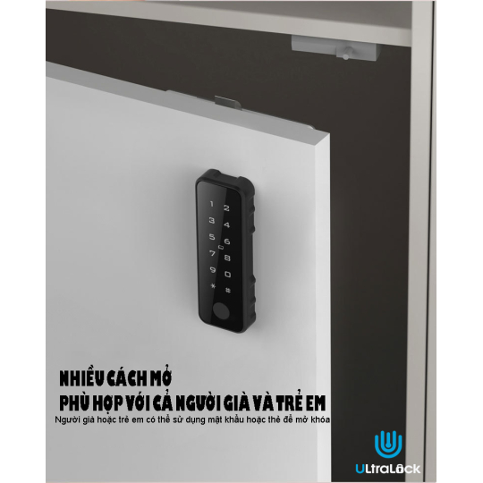 [HÀNG MỚI] Khóa Tủ Thông Minh Ultralock T06 – Mở Bằng Vân Tay / Mật Khẩu / Thẻ / App Tuya