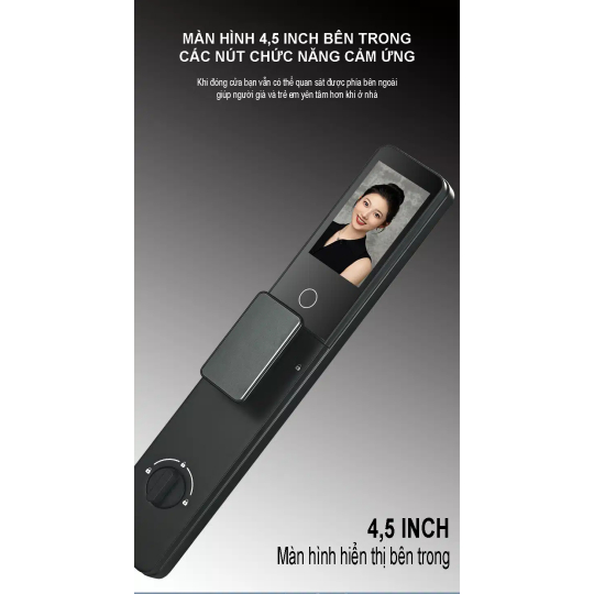 Khóa Điện Tử Ultralock K20 – Nhận Diện Khuôn Mặt 3D, Vân Tay, Tĩnh Mạch Lòng Bàn Tay, Tiếng Việt