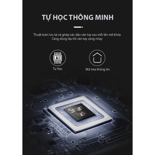 Ultralock UL-H3 Khóa vân tay thông minh 4 cách mở, dùng cho cửa gỗ, cửa chống cháy, căn hộ chung cư