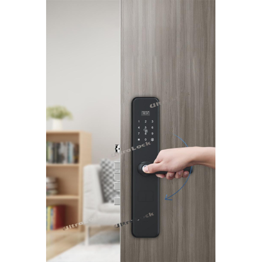 Ultralock UL-H3 Khóa vân tay thông minh 4 cách mở, dùng cho cửa gỗ, cửa chống cháy, căn hộ chung cư