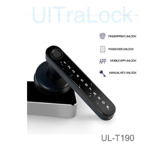 UL-T190 5 trong 1 – Khóa cửa vân tay thông minh dành cho cho gia đình, căn hộ, công ty, khách sạn v.v..