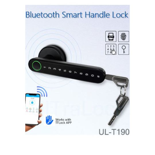 UL-T190 5 trong 1 – Khóa cửa vân tay thông minh dành cho cho gia đình, căn hộ, công ty, khách sạn v.v..