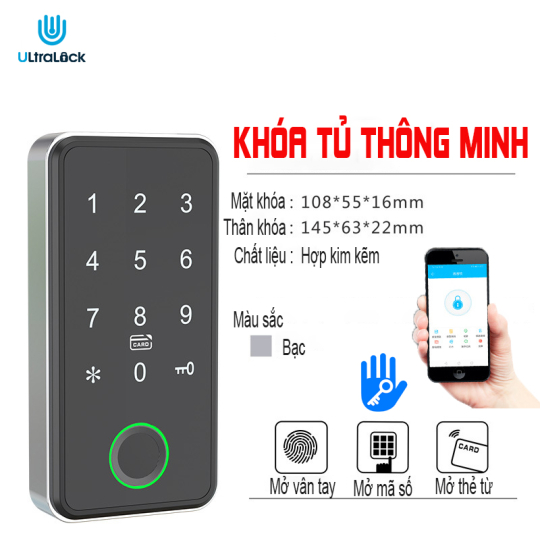 Khóa tủ ultralock M-17 phiên bản cao cấp, Chức cài đặt dành cho cá nhân, công ty, phòng tập công cộng