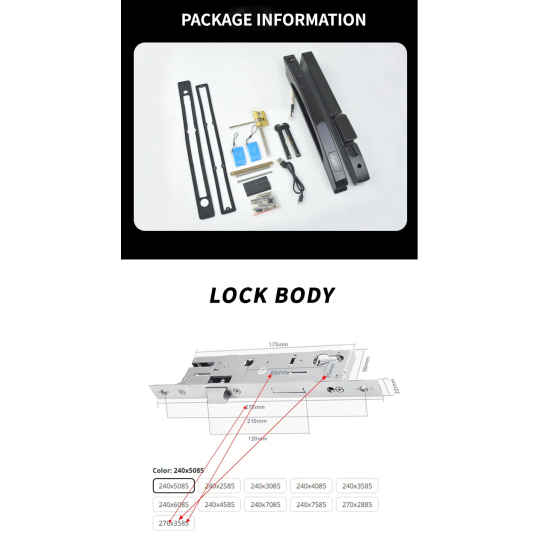 Tuya wifi Khóa vân tay hoàn toàn tự động dành cho cửa nhôm xingfa Ultralock F3